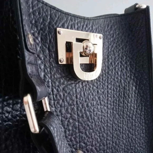 Vintage DKNY french  grain leather bag/crossbody - Picture 1 of 10